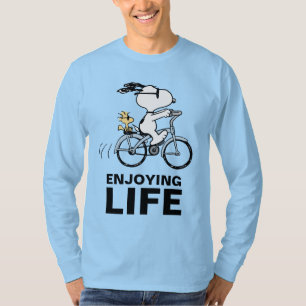 Peanuts Snoopy & Woodstock Bicycle T-Shirt