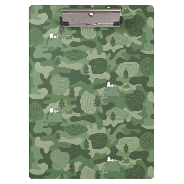 Peanuts | Snoopy & Woodstock Camouflage Camp Clipboard (Front)