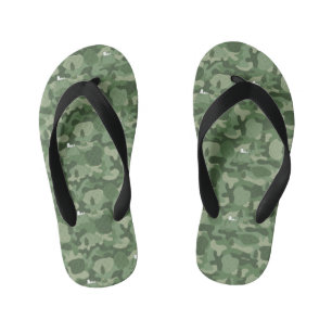 Peanuts   Snoopy & Woodstock Camouflage Camp Kid's Thongs