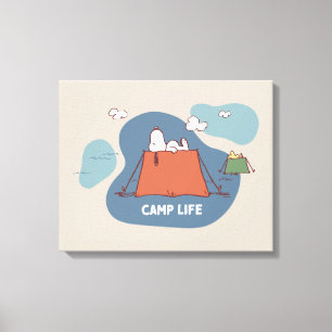 Peanuts Snoopy & Woodstock Camp Life Canvas Print