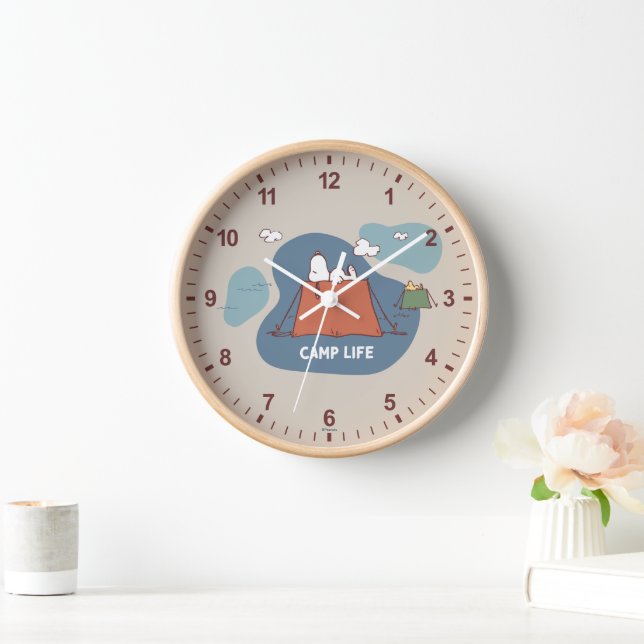 Peanuts | Snoopy & Woodstock Camp Life Clock (Home)