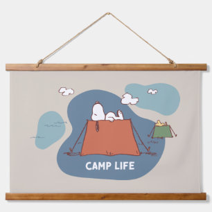 Peanuts   Snoopy & Woodstock Camp Life Hanging Tapestry