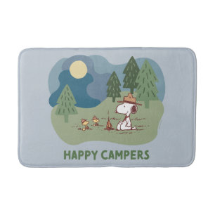 Peanuts   Snoopy & Woodstock Camp Site Bath Mat