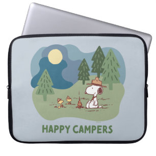 Peanuts   Snoopy & Woodstock Camp Site Laptop Sleeve