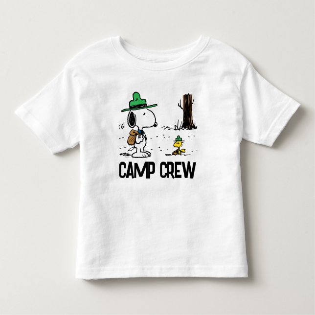 Peanuts | Snoopy & Woodstock Camping Toddler T-Shirt (Front)