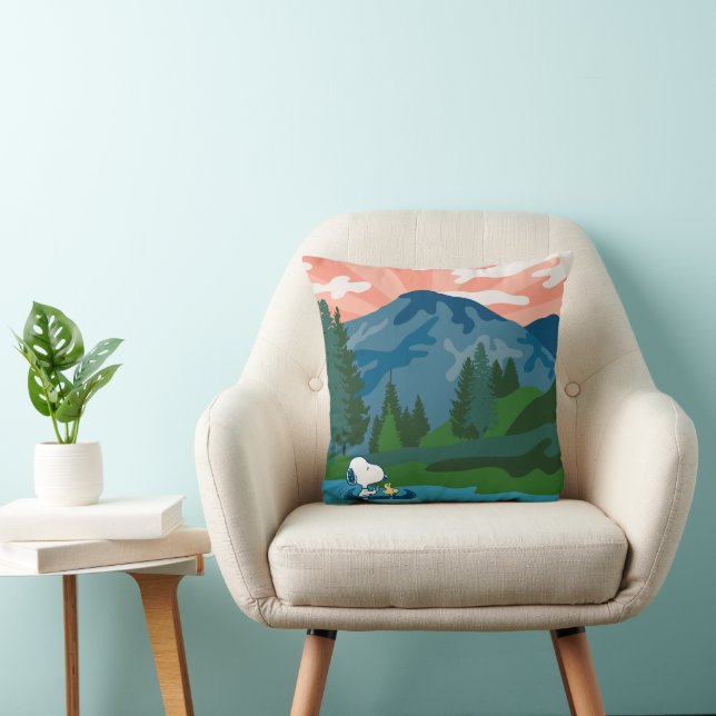 Peanuts | Snoopy & Woodstock Canoe Cushion (Chair)