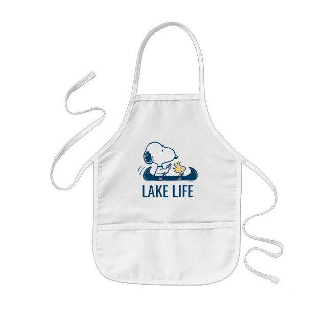 Peanuts | Snoopy & Woodstock Canoe Kids Apron (Front)