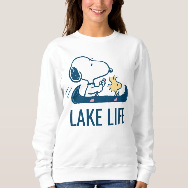 Peanuts | Snoopy & Woodstock Canoe Sweatshirt (Front)