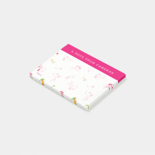 Peanuts   Snoopy & Woodstock Cherry Pattern Post-it Notes