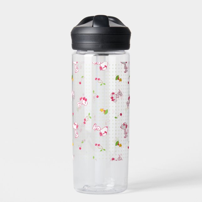 Peanuts | Snoopy & Woodstock Cherry Pattern Water Bottle (Front)