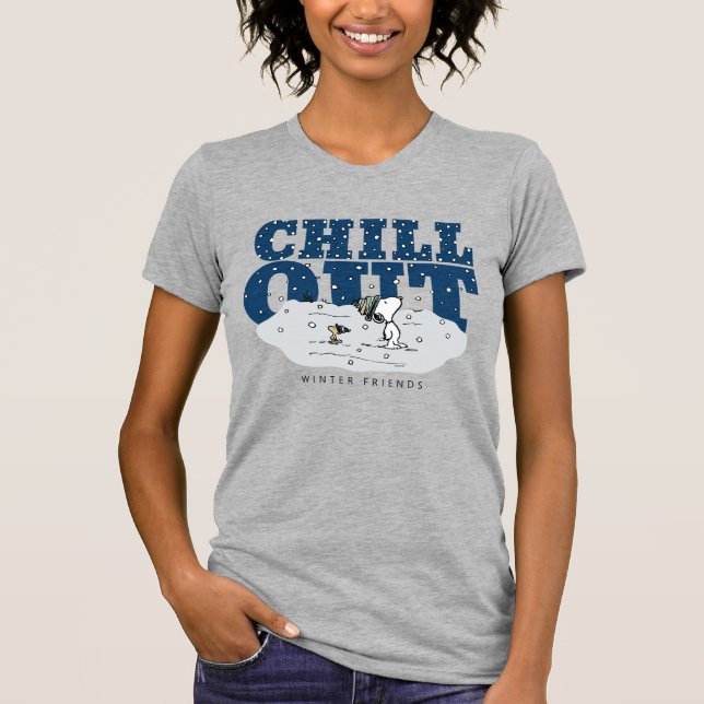 Peanuts | Snoopy & Woodstock Chill Out T-Shirt (Front)