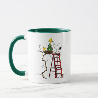 Peanuts | Snoopy & Woodstock Christmas Tree Mug