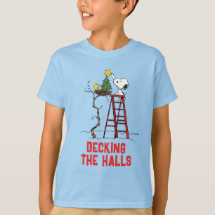 Peanuts   Snoopy & Woodstock Christmas Tree T-Shirt