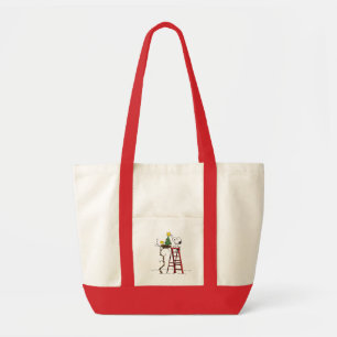 Peanuts Snoopy & Woodstock Christmas Tree Tote Bag