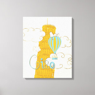Peanuts Snoopy & Woodstock Ciao Canvas Print