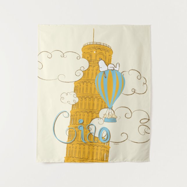 Peanuts | Snoopy & Woodstock Ciao Tapestry (Front)