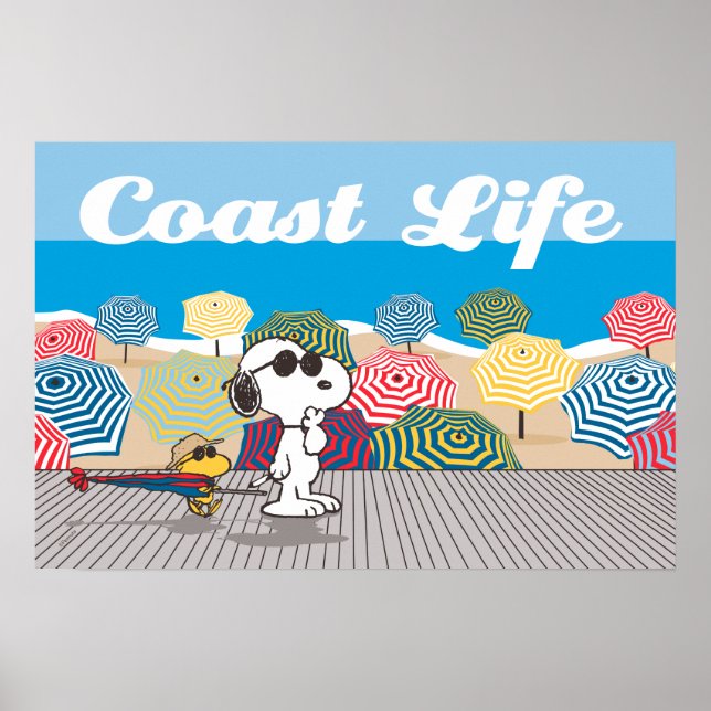 Peanuts | Snoopy & Woodstock Coast Life Poster (Front)