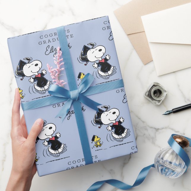 Peanuts | Snoopy & Woodstock Congrats Grad Wrapping Paper (Gifting)