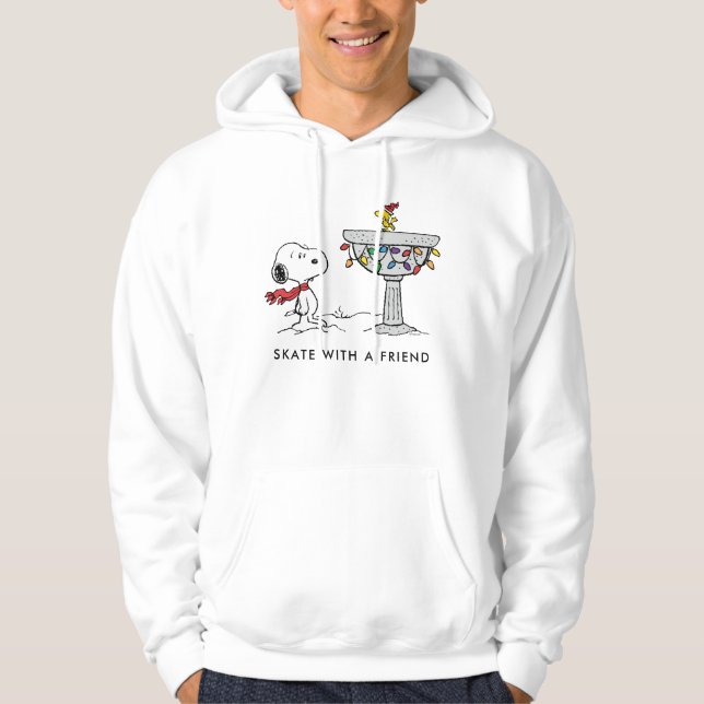 Peanuts | Snoopy & Woodstock Decorated Bird Bath Hoodie (Front)