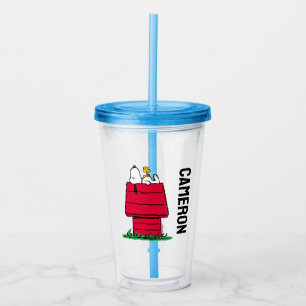 Peanuts Snoopy & Woodstock Doghouse Acrylic Tumbler