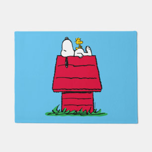 Peanuts   Snoopy & Woodstock Doghouse Doormat