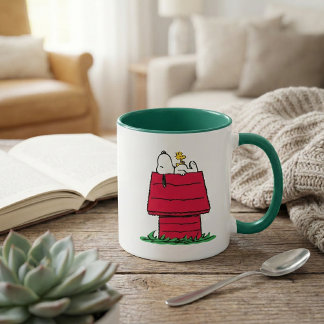 Peanuts | Snoopy & Woodstock Doghouse Mug
