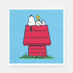 Peanuts   Snoopy & Woodstock Doghouse Napkin