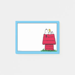 Peanuts   Snoopy & Woodstock Doghouse Post-it Notes