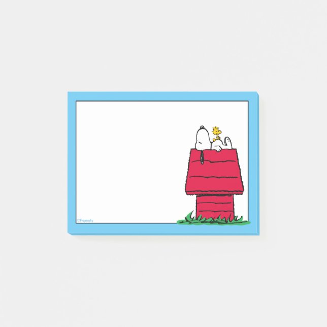 Peanuts | Snoopy & Woodstock Doghouse Post-it Notes (Front)