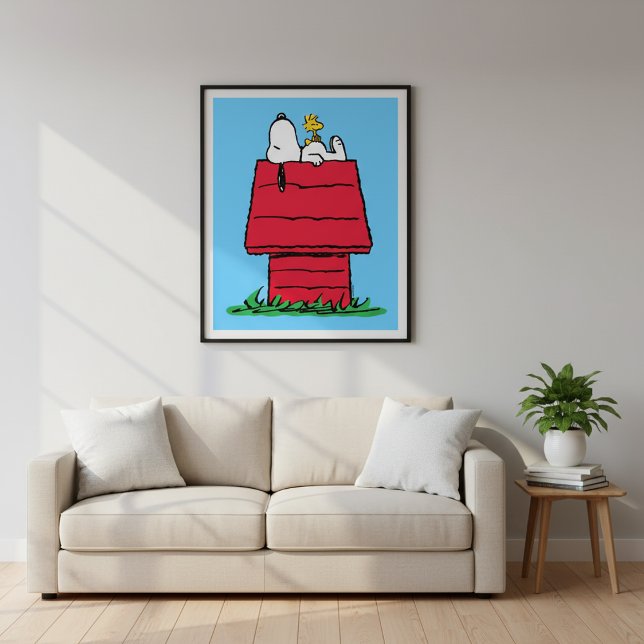 Peanuts | Snoopy & Woodstock Doghouse Poster (Creator Uploaded)