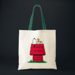 Peanuts | Snoopy & Woodstock Doghouse Tote Bag<br><div class="desc">Check out this fun Peanuts design featuring Snoopy and Woodstock.</div>
