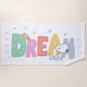 Peanuts   Snoopy & Woodstock Dream Beach Towel