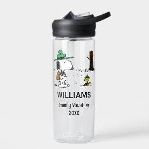 Peanuts Snoopy & Woodstock Family Vacation Water Bottle