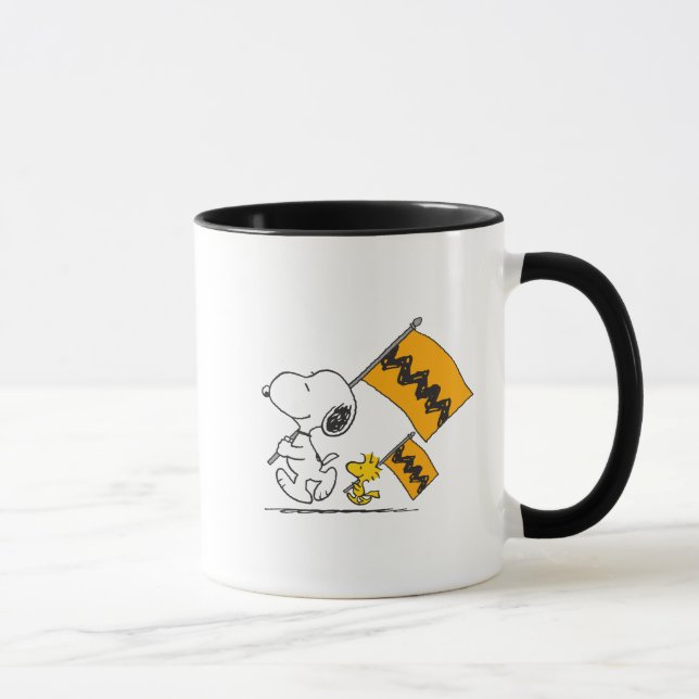Peanuts | Snoopy & Woodstock Flags Mug (Right)