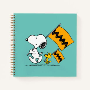 Peanuts   Snoopy & Woodstock Flags Notebook