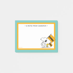 Peanuts   Snoopy & Woodstock Flags Post-it Notes