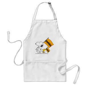 Peanuts Snoopy & Woodstock Flags Standard Apron