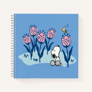 Peanuts   Snoopy & Woodstock Flower Garden Notebook