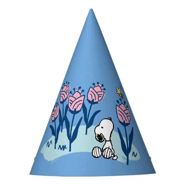 Peanuts | Snoopy & Woodstock Flower Garden Party Hat (Front)
