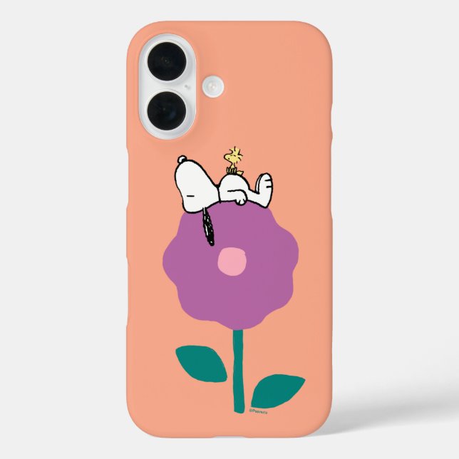 Peanuts | Snoopy & Woodstock Flower Whistle Case-Mate iPhone Case (Back)