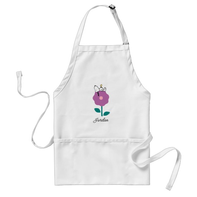 Peanuts | Snoopy & Woodstock Flower Whistle Standard Apron (Front)