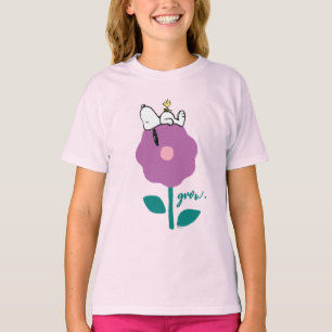 Peanuts Snoopy & Woodstock Flower Whistle T-Shirt