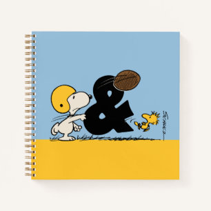 Peanuts   Snoopy & Woodstock Football Notebook