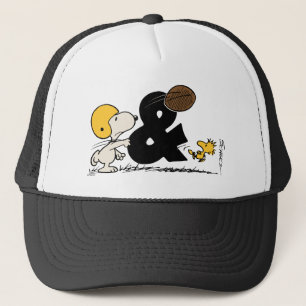 Peanuts Snoopy & Woodstock Football Trucker Hat
