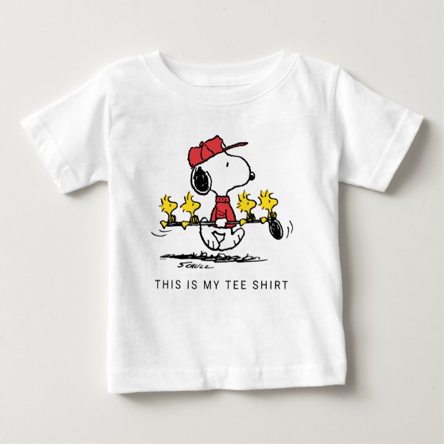 Peanuts | Snoopy, Woodstock & Friends Golf Baby T-Shirt (Front)