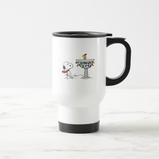 Peanuts | Snoopy & Woodstock Frozen Birdbath Travel Mug (Right)