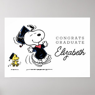 Peanuts   Snoopy & Woodstock Graduation Poster
