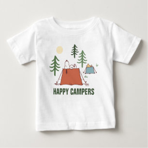 Peanuts   Snoopy & Woodstock Happiness is Camping Baby T-Shirt