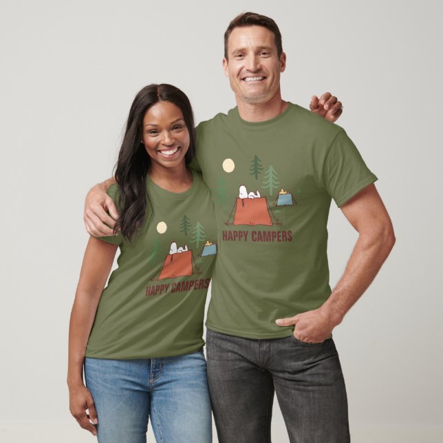 Peanuts | Snoopy & Woodstock Happiness is Camping T-Shirt (Unisex)