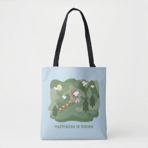 Peanuts   Snoopy & Woodstock Happiness is Hiking Tote Bag